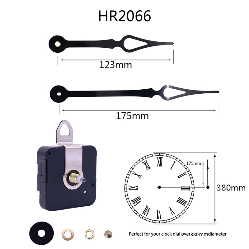 ขั้นตอนการดำเนินงานของนาฬิกาสีดำและตัวชี้นาฬิกา hr1688-17mm